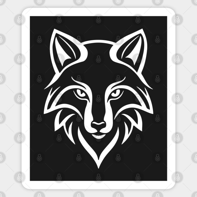 Enchanting Fox Head Sticker by NeverDrewBefore